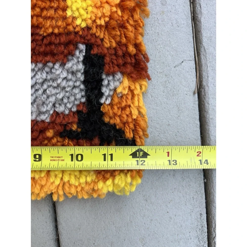 Vogart Crafts Latch Hook Wallhanging Rug Church Fall 12